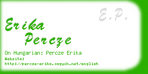 erika percze business card